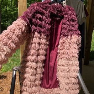Funky Purple Fur Coat